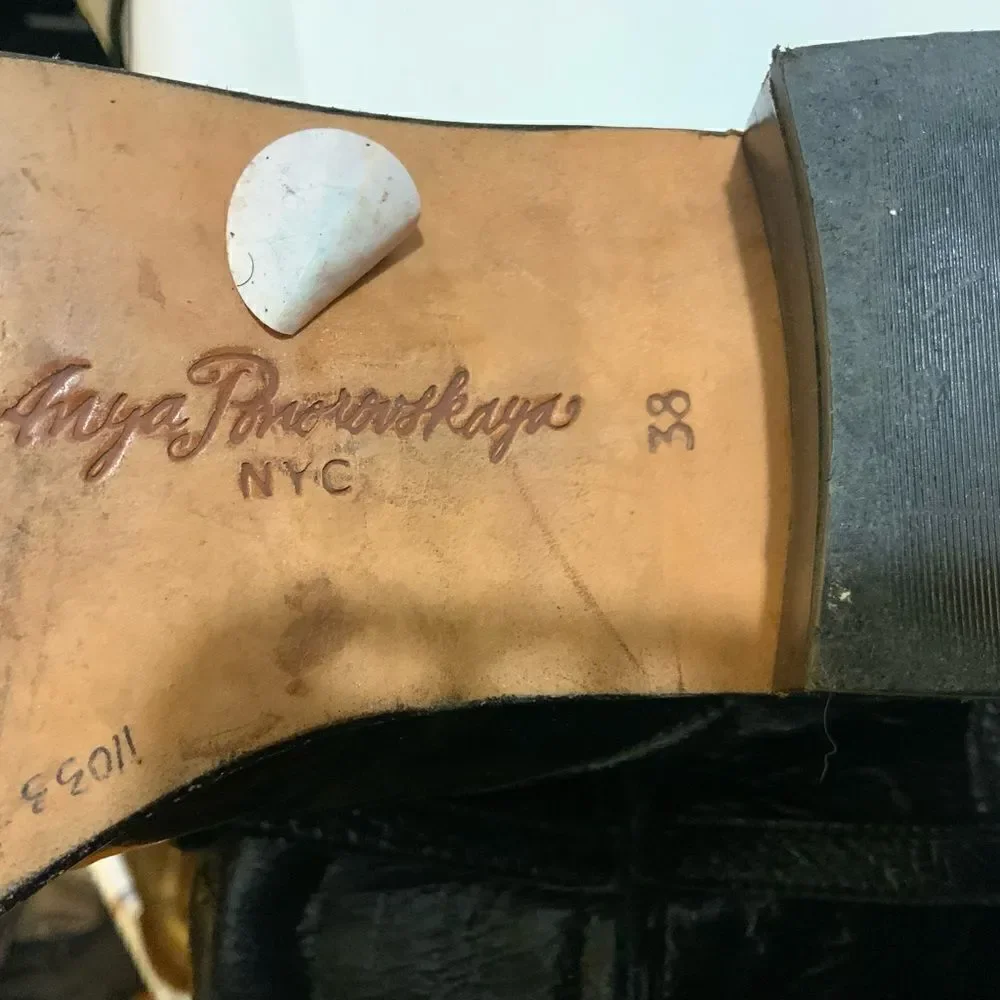 ANYA Ponorovskaya NYC boots women size 38 patent